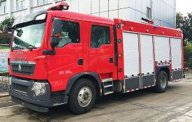 豪沃T5G水罐消防车(4.5-6吨)图片